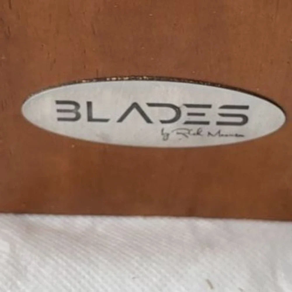 Blades by Rick Maurer Wooden Knife Block Storage Stand
